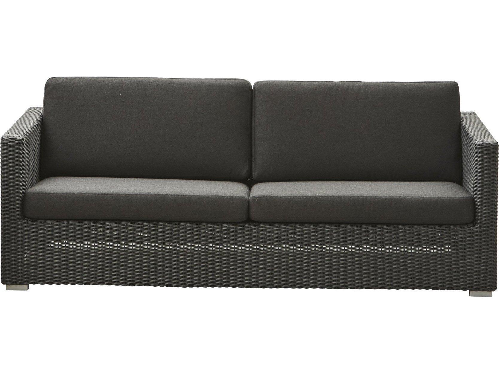 Cane Line Outdoor Chester Wicker 3-Seater Sofa