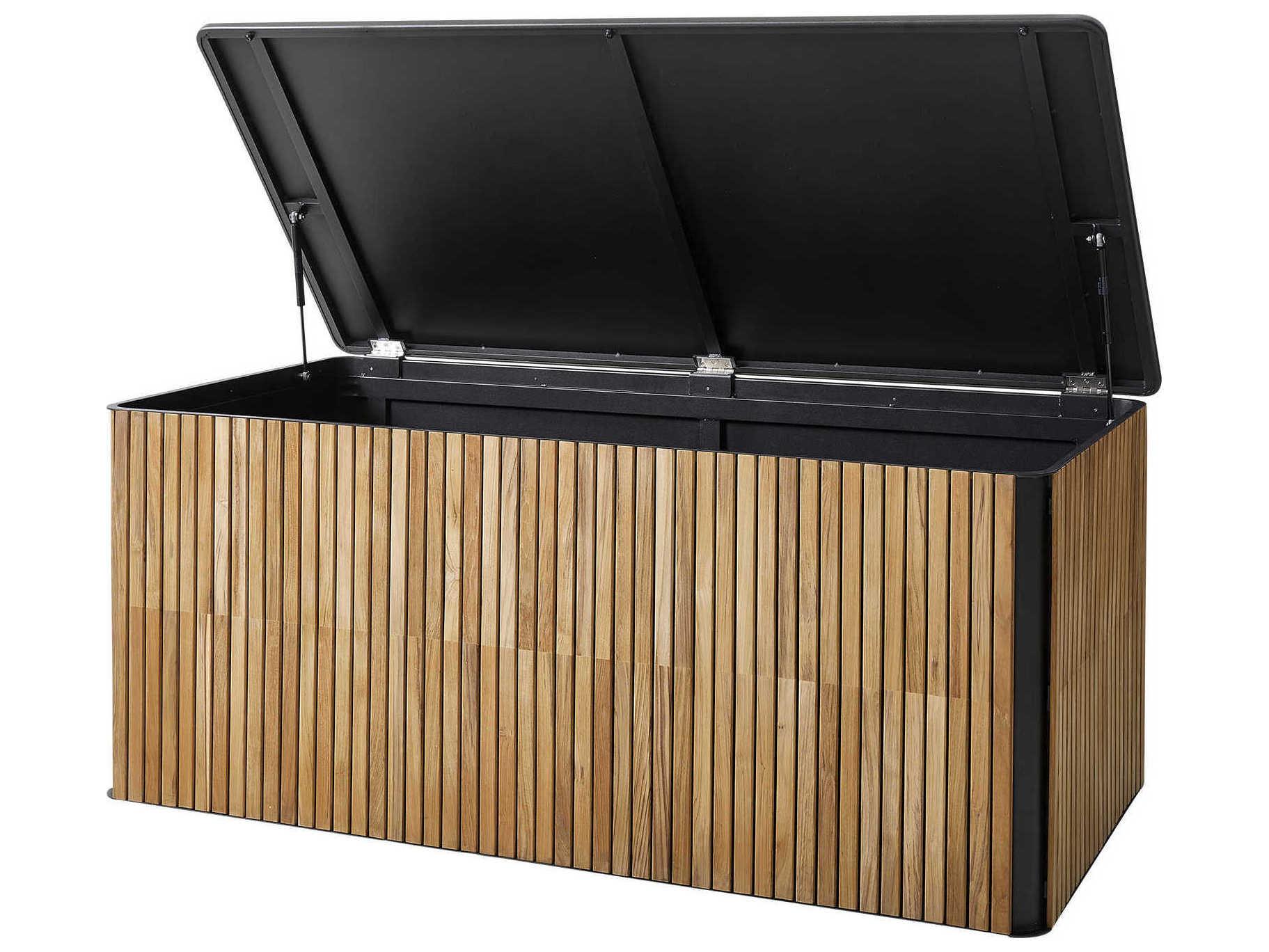 Cane Line Outdoor Combine Lava Grey Aluminum Teak Cushion Large Box