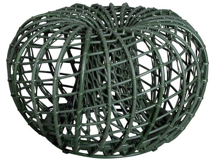 Cane Line Outdoor Nest Wicker Aluminum Small Foot Stool