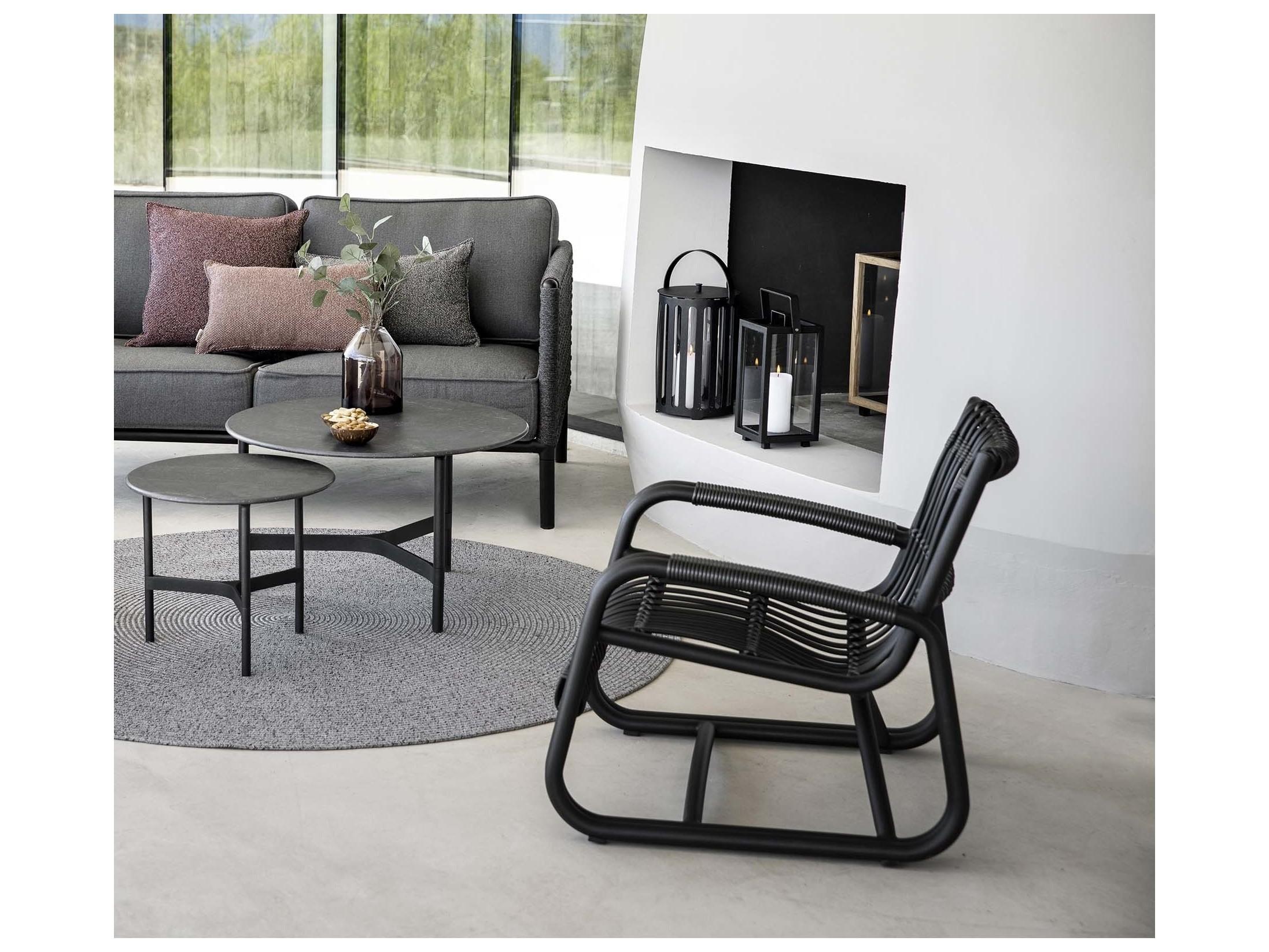 Cane Line Outdoor Curve Aluminum Wicker Lounge Chair