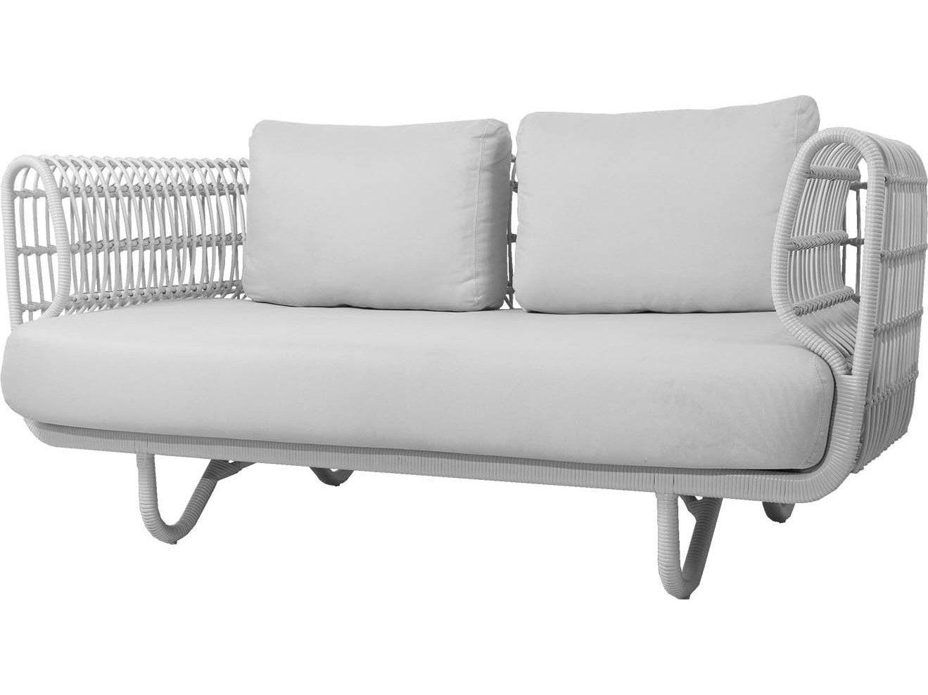 Cane Line Outdoor Nest Wicker Aluminum Cushion Sofa