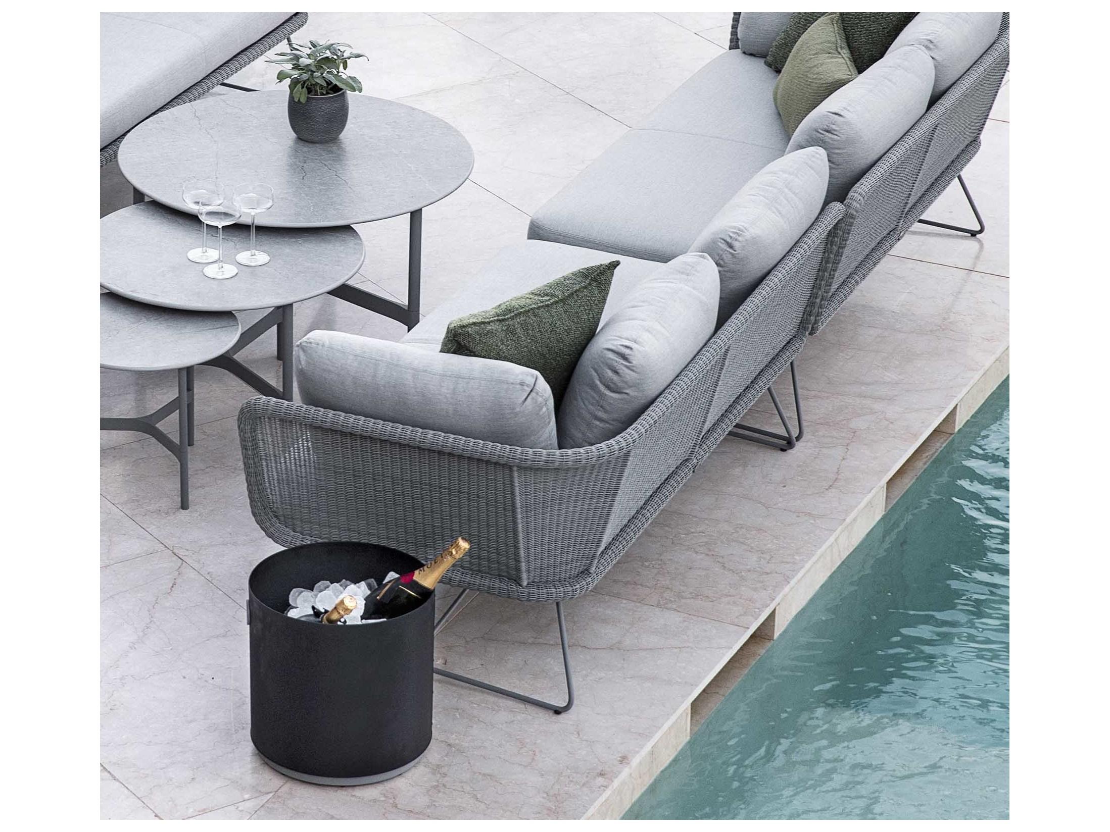 Cane Line Outdoor Grow Aluminum Small Planter