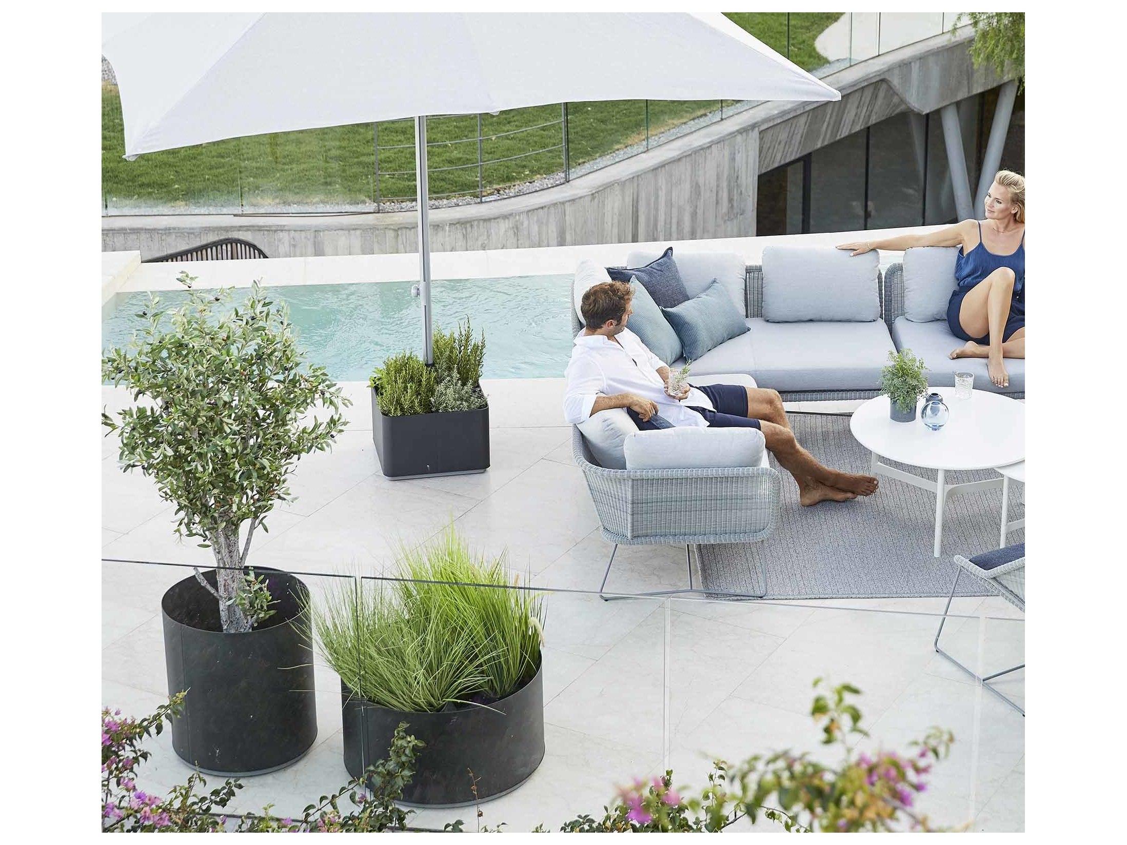 Cane Line Outdoor Grow Aluminum Large Planter