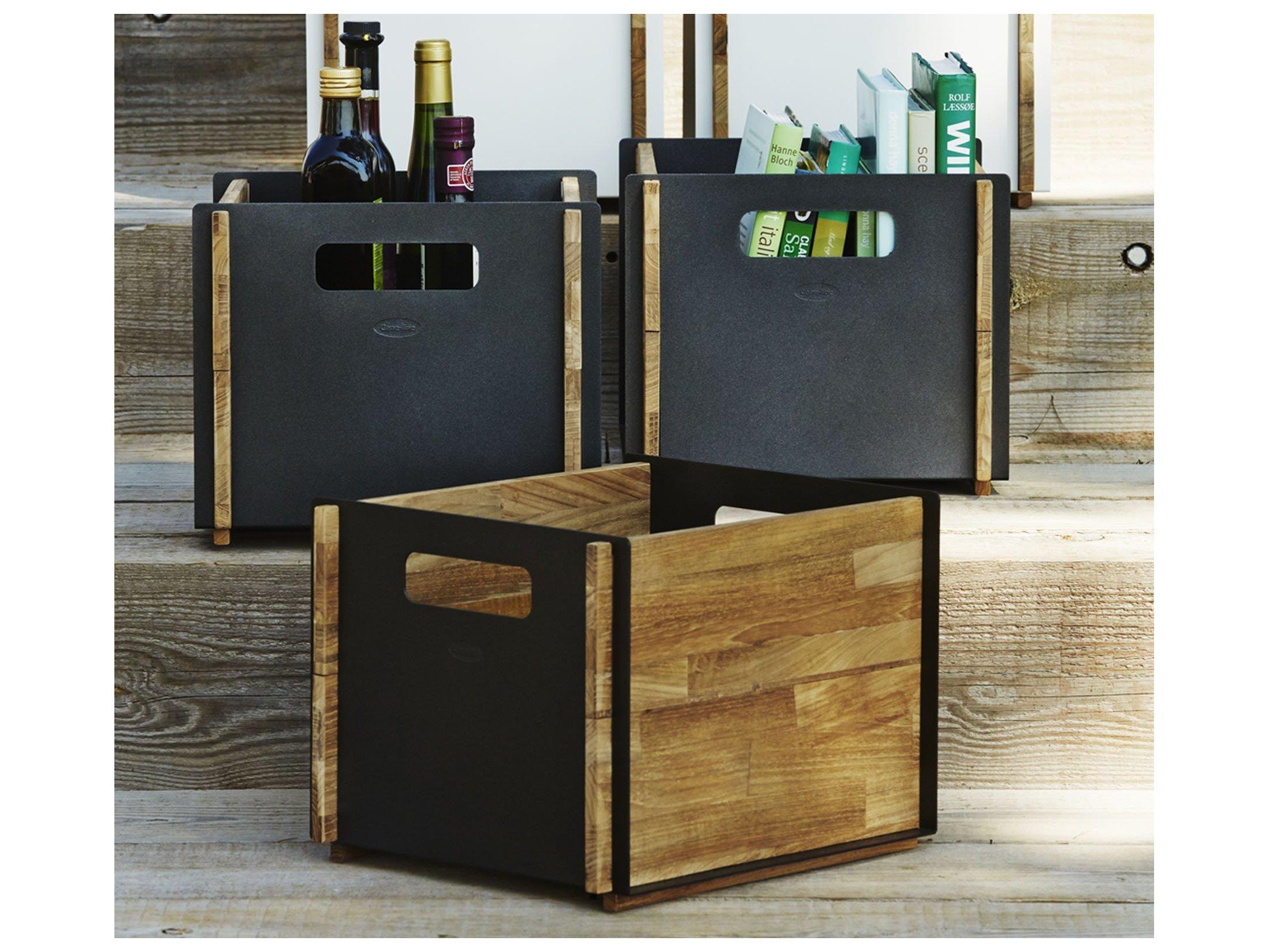 Cane Line Outdoor Teak Aluminum Storage Box