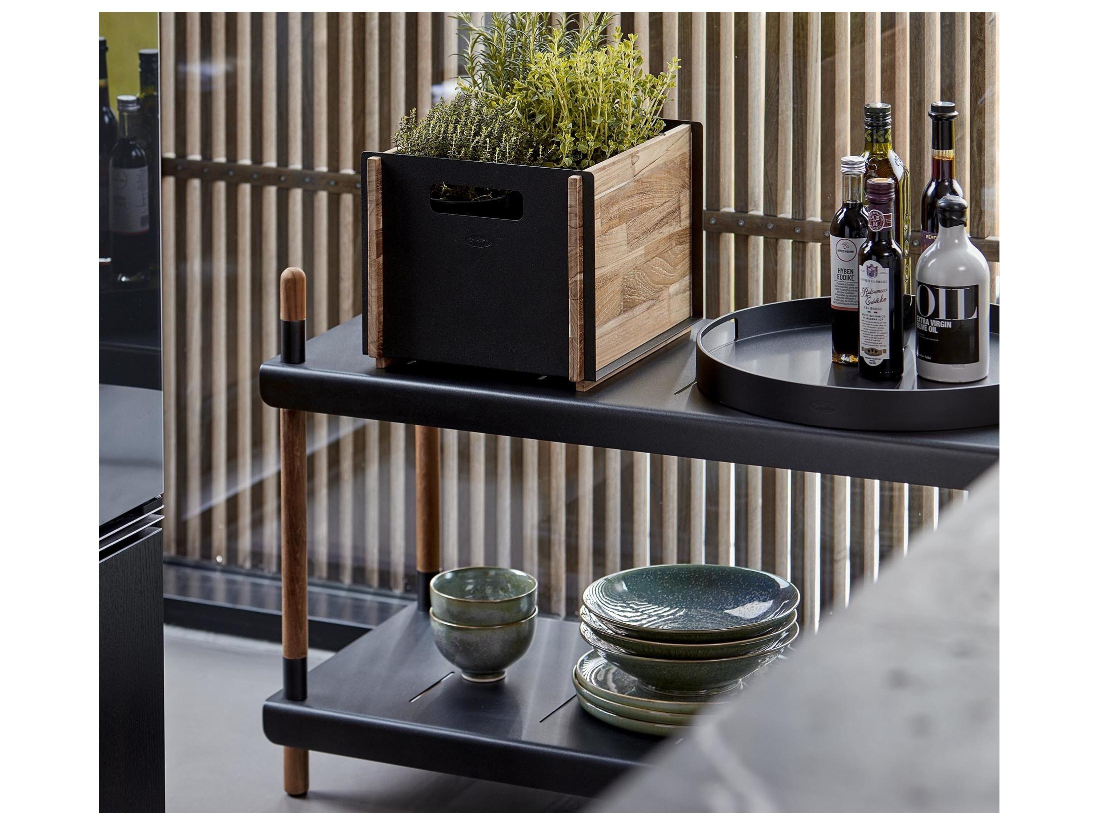 Cane Line Outdoor Teak Aluminum Storage Box