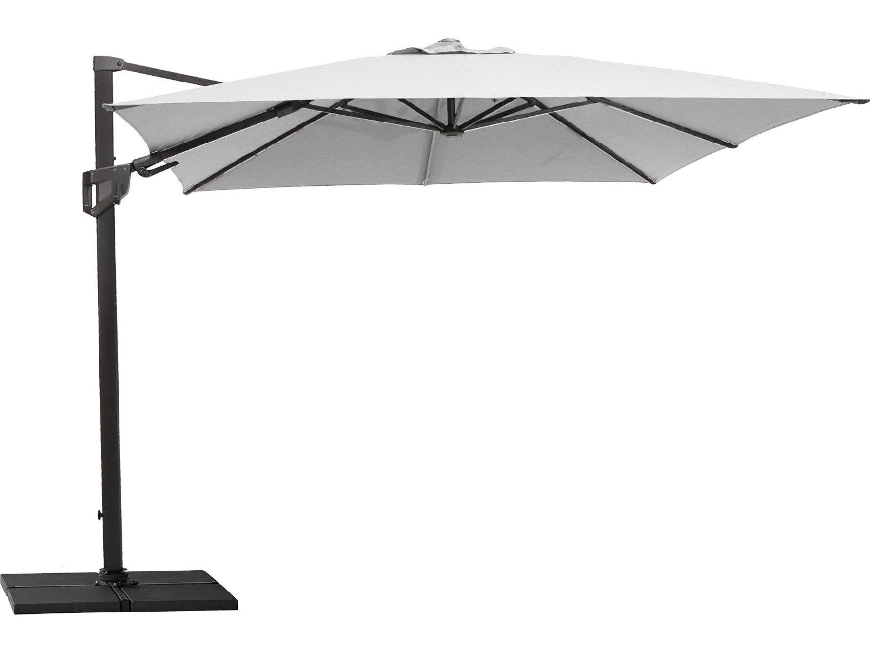 Cane Line Outdoor Parasol Hyde Luxe Aluminum 9.8 Foot Square Tilt Umbrella
