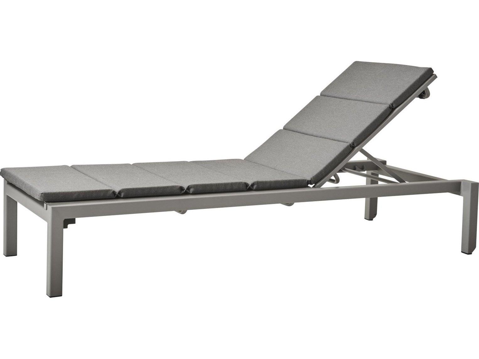 Cane Line Outdoor Relax Aluminum Stackable Sunbed Chaise Lounge