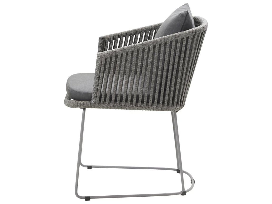 Cane Line Outdoor Moments Grey Soft Rope Dining Arm Chair