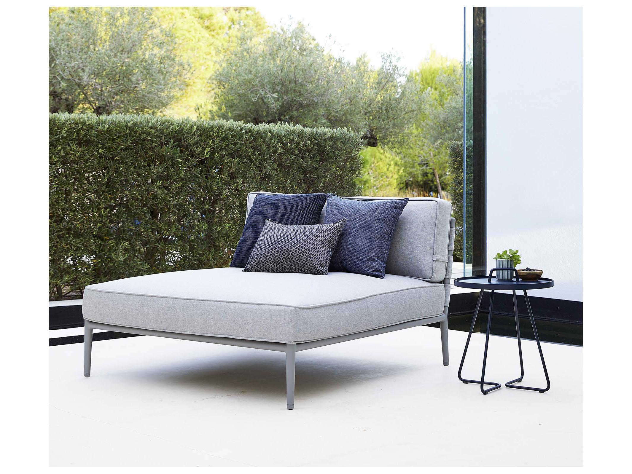 Cane Line Outdoor Conic Aluminum Cushion Modular Daybed