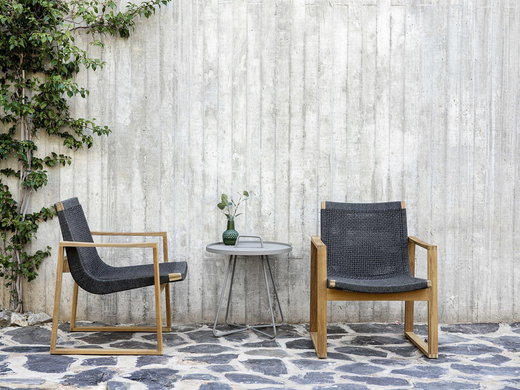 Cane Line Outdoor Endless Teak Soft Rope Lounge Set