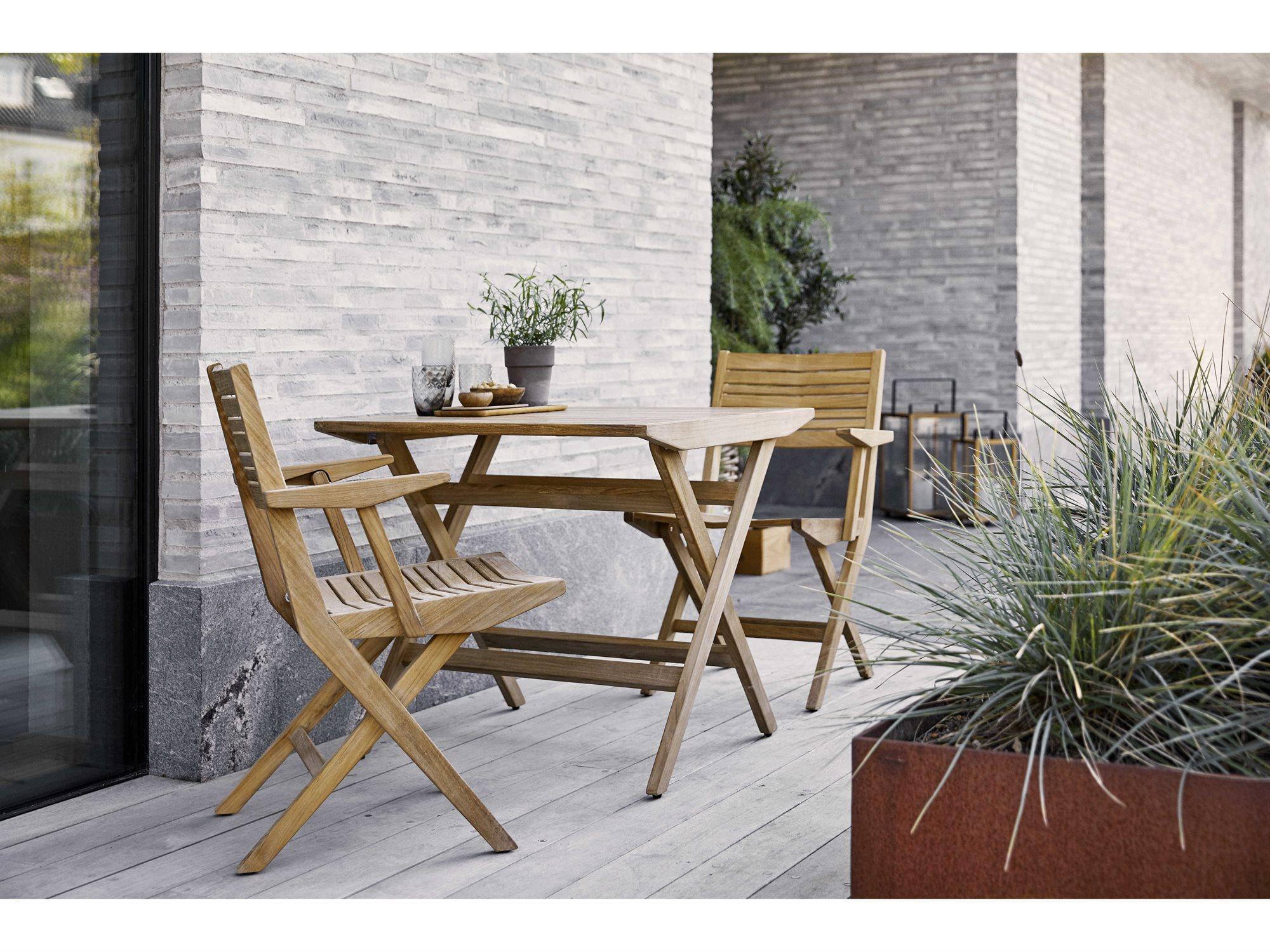 Cane Line Outdoor Flip Teak Dining Set