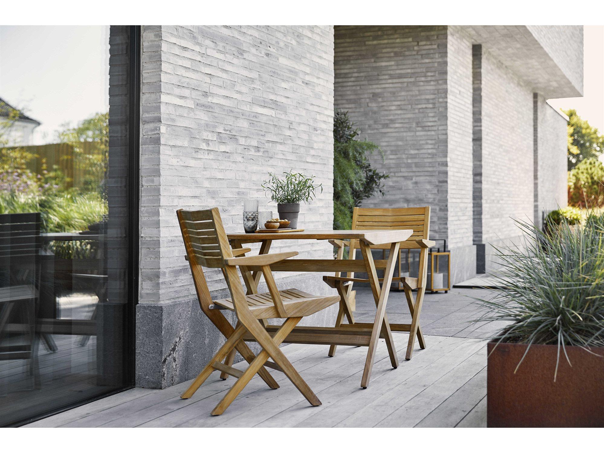 Cane Line Outdoor Flip Teak Dining Set