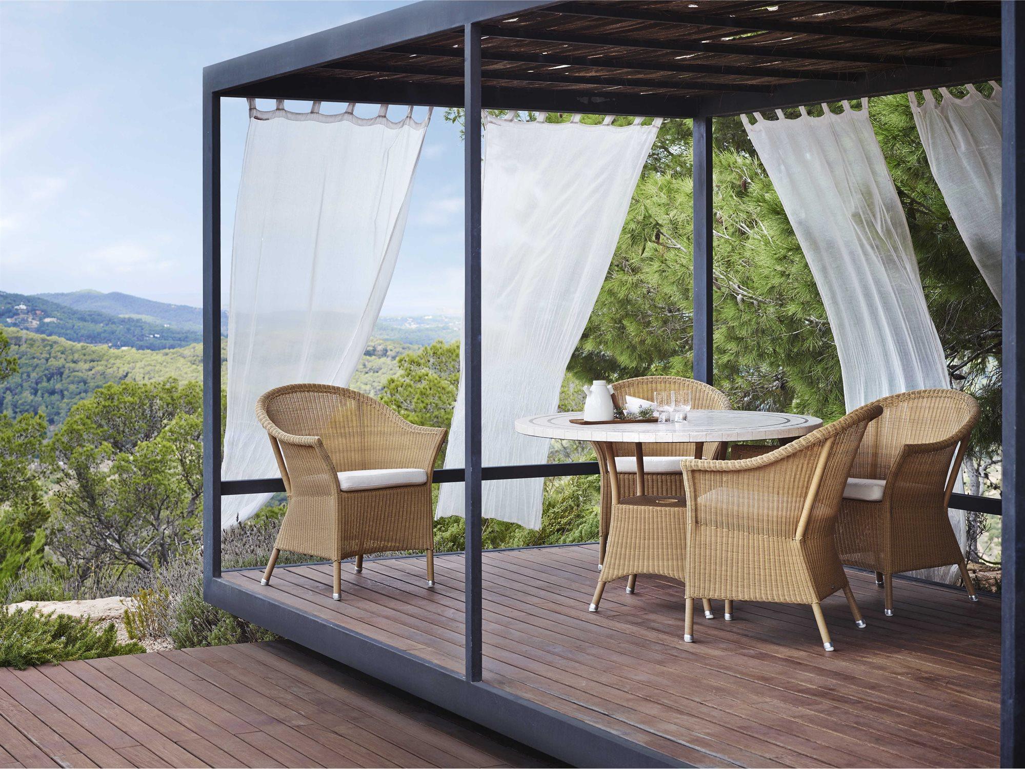 Cane Line Outdoor Lansing Wicker Dining Set