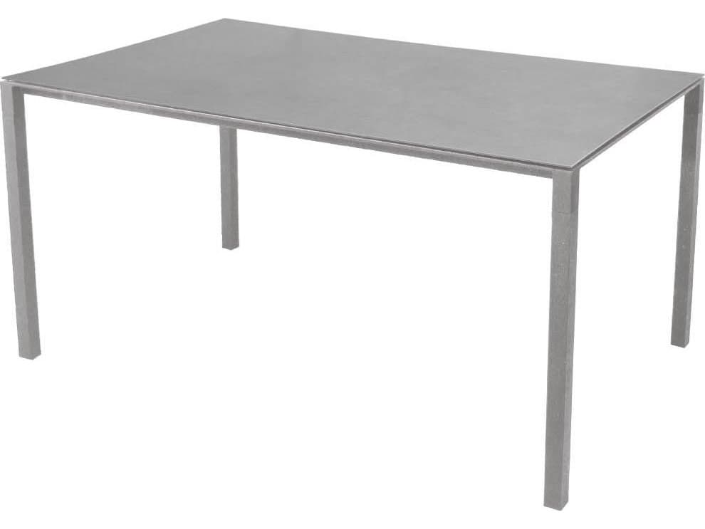 Cane Line Outdoor Pure Aluminum Rectangular Dining Table