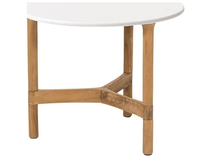 Cane Line Outdoor Twist Teak Small Round Coffee Table