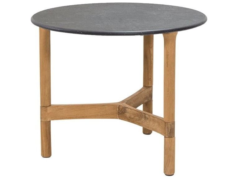 Cane Line Outdoor Twist Teak Small Round Coffee Table