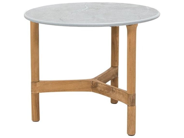 Cane Line Outdoor Twist Teak Small Round Coffee Table