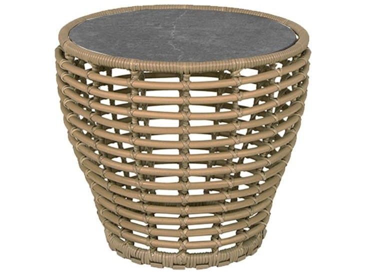 Cane Line Outdoor Basket Wicker Small Round Coffee Table