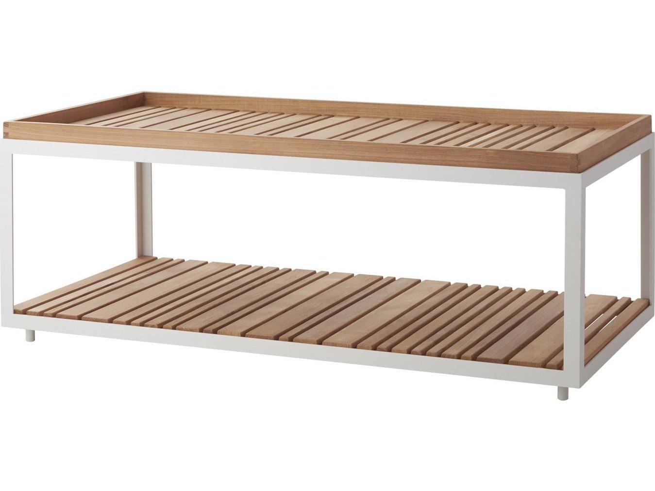 Cane Line Outdoor Level Aluminum Rectangular Coffee Table