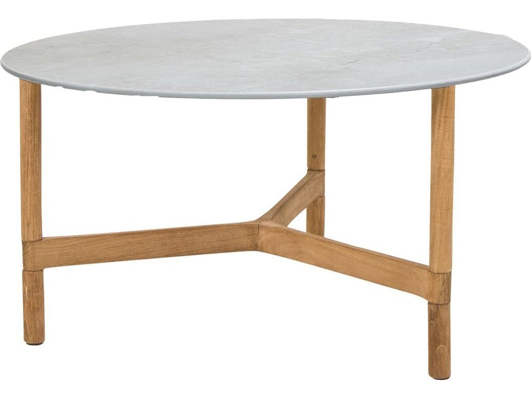 Cane Line Outdoor Twist Teak Medium Round Coffee Table