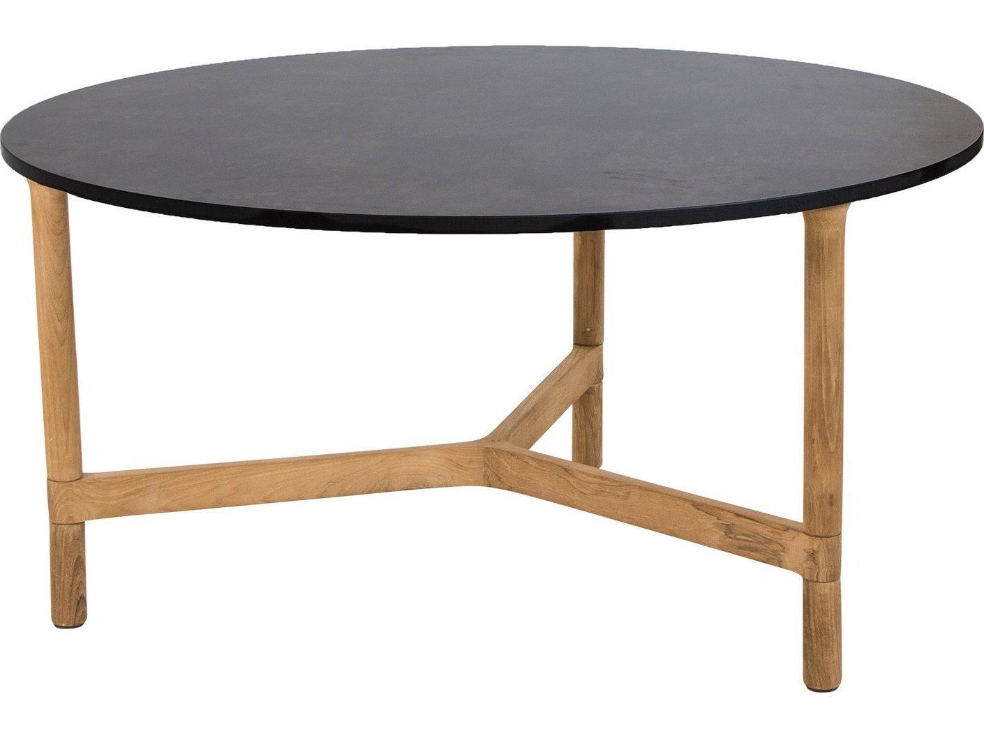 Cane Line Outdoor Twist Teak Large Round Coffee Table