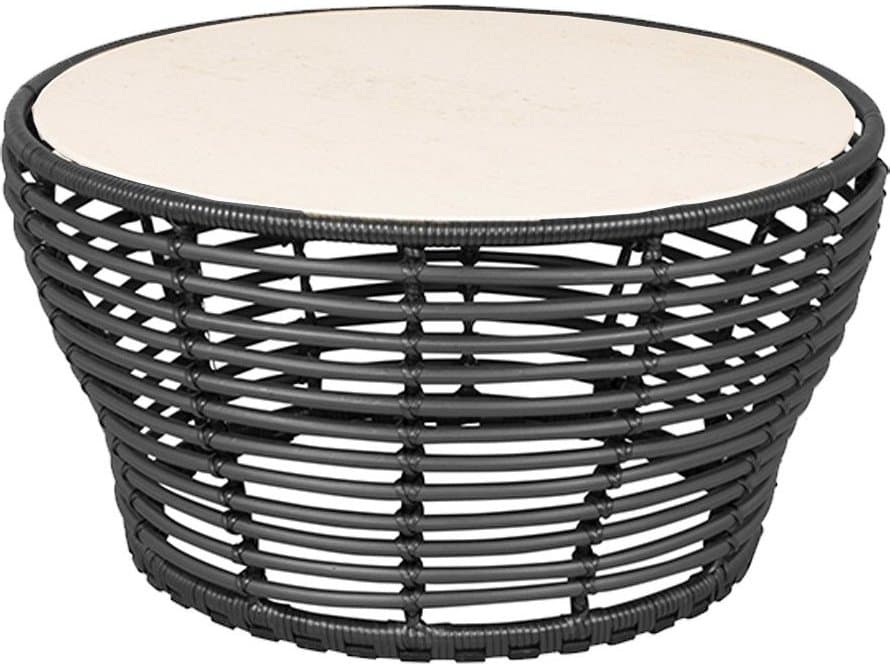 Cane Line Outdoor Basket Wicker Medium Round Coffee Table