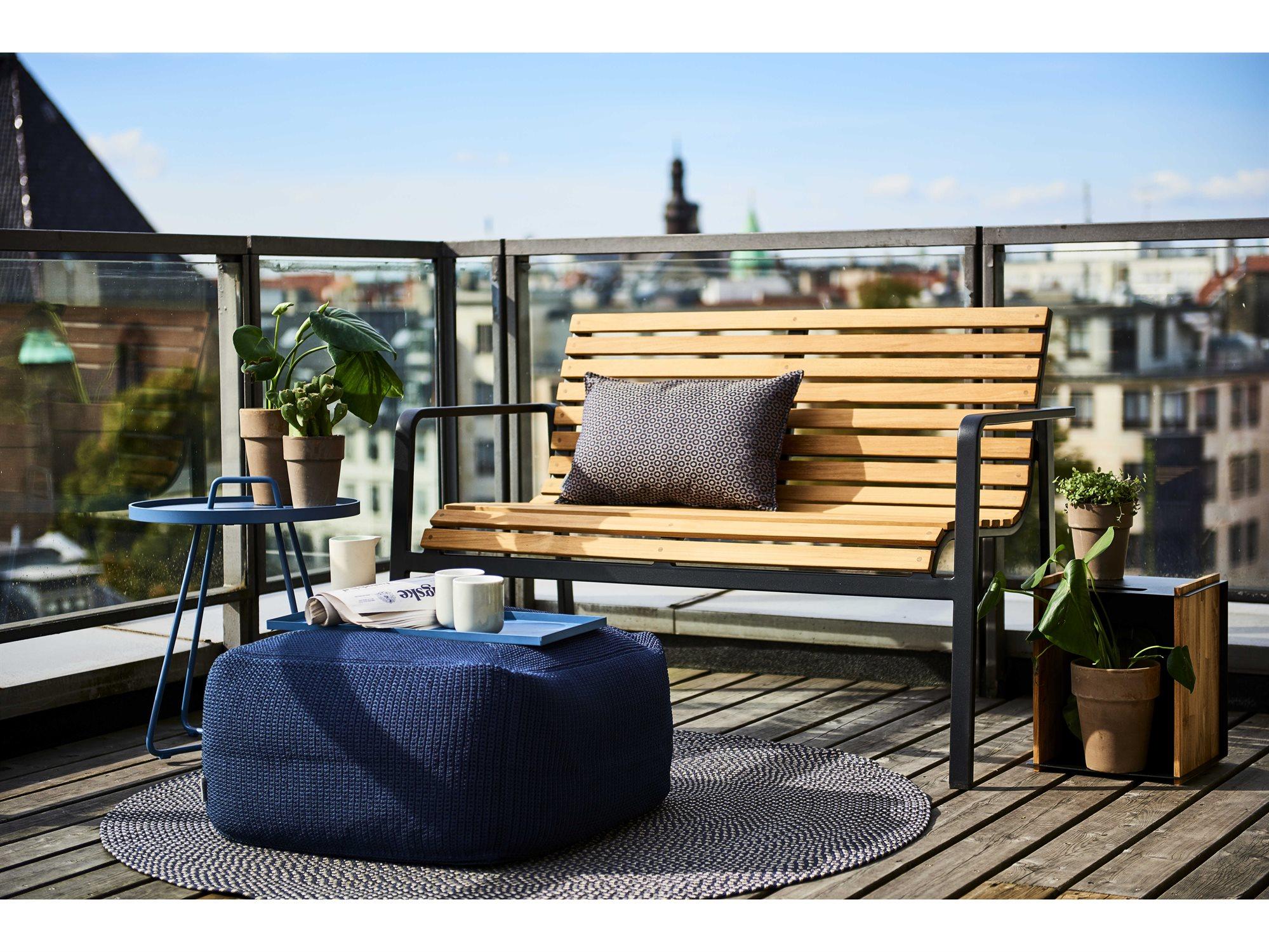 Cane Line Outdoor Parc Teak Aluminum Lounge Set