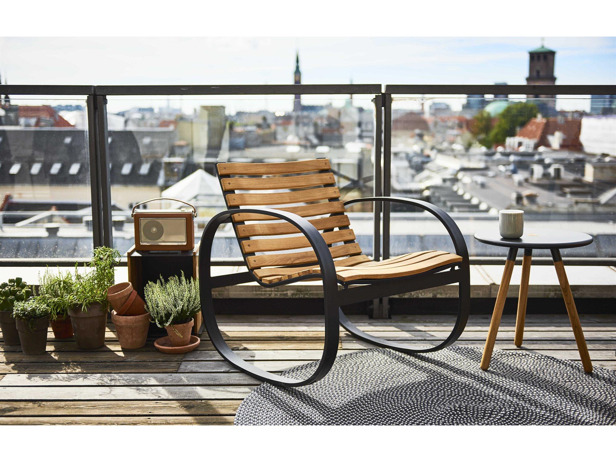 Cane Line Outdoor Parc Teak Aluminum Lounge Set