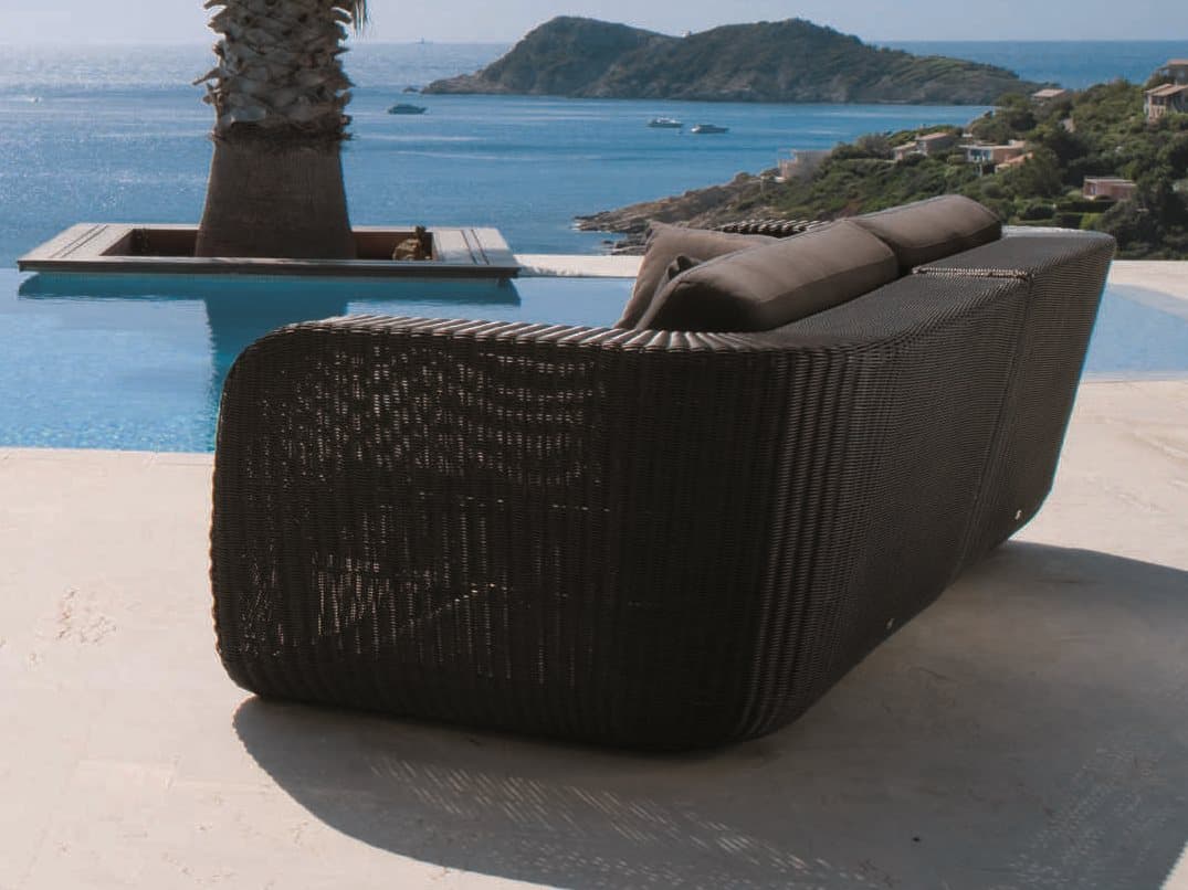 Cane Line Outdoor Savannah Wicker Sectional Lounge Set