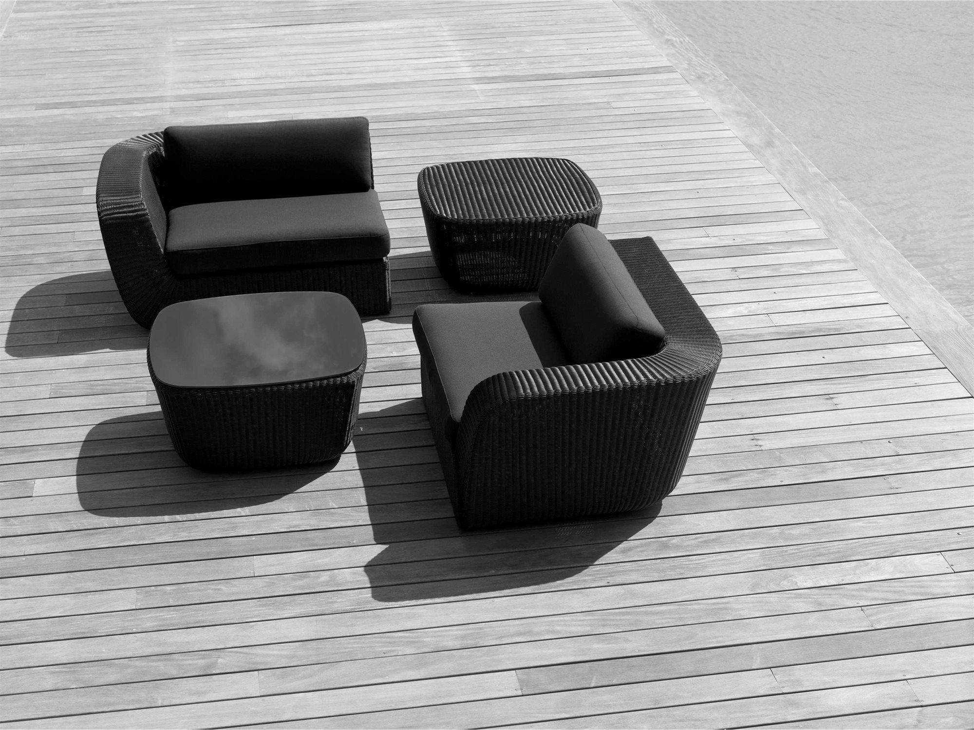 Cane Line Outdoor Savannah Wicker Sectional Lounge Set