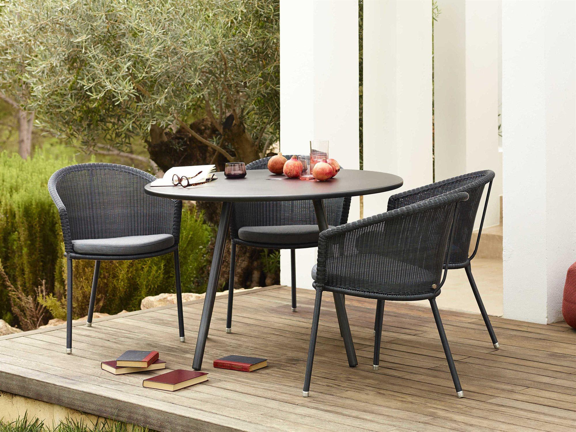 Cane Line Outdoor Trinity Aluminum Wicker Dining Set