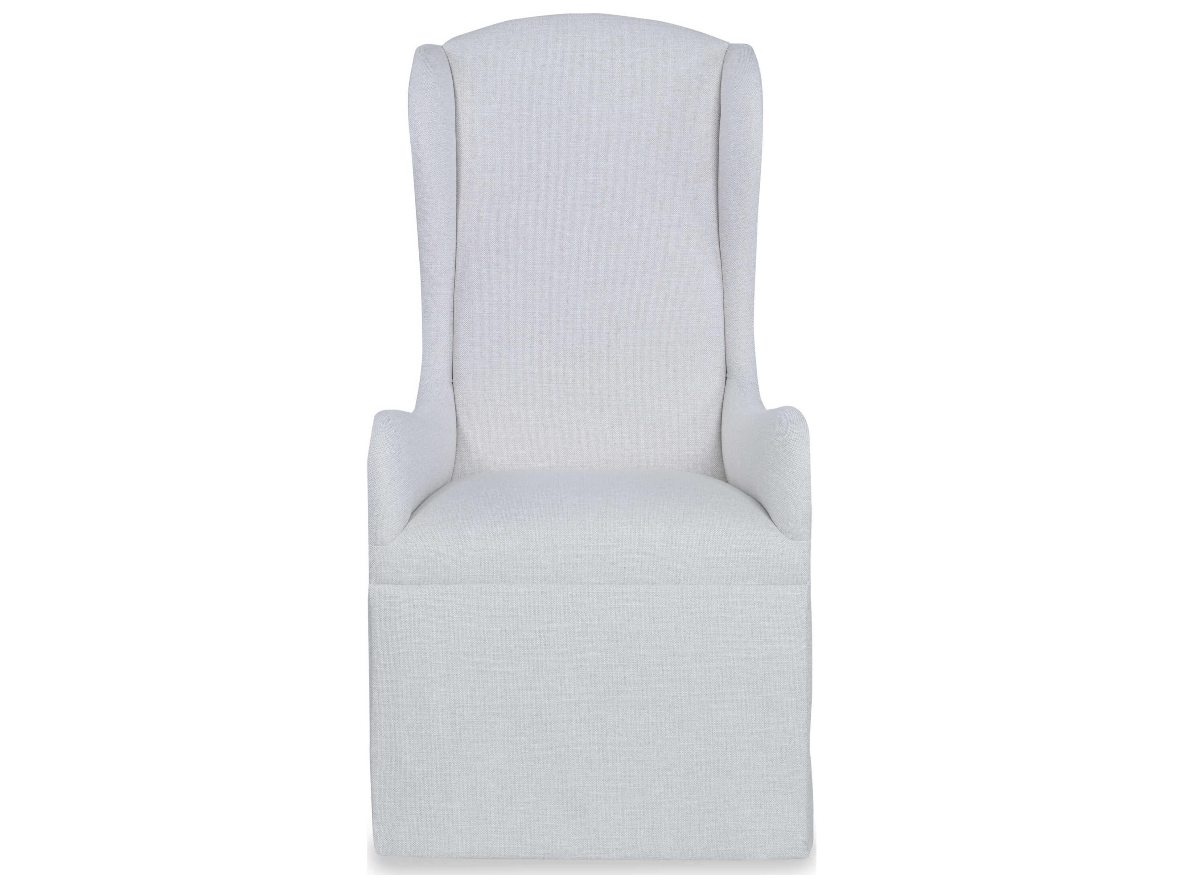 Century Furniture Harmony White Upholstered Arm Dining Chair