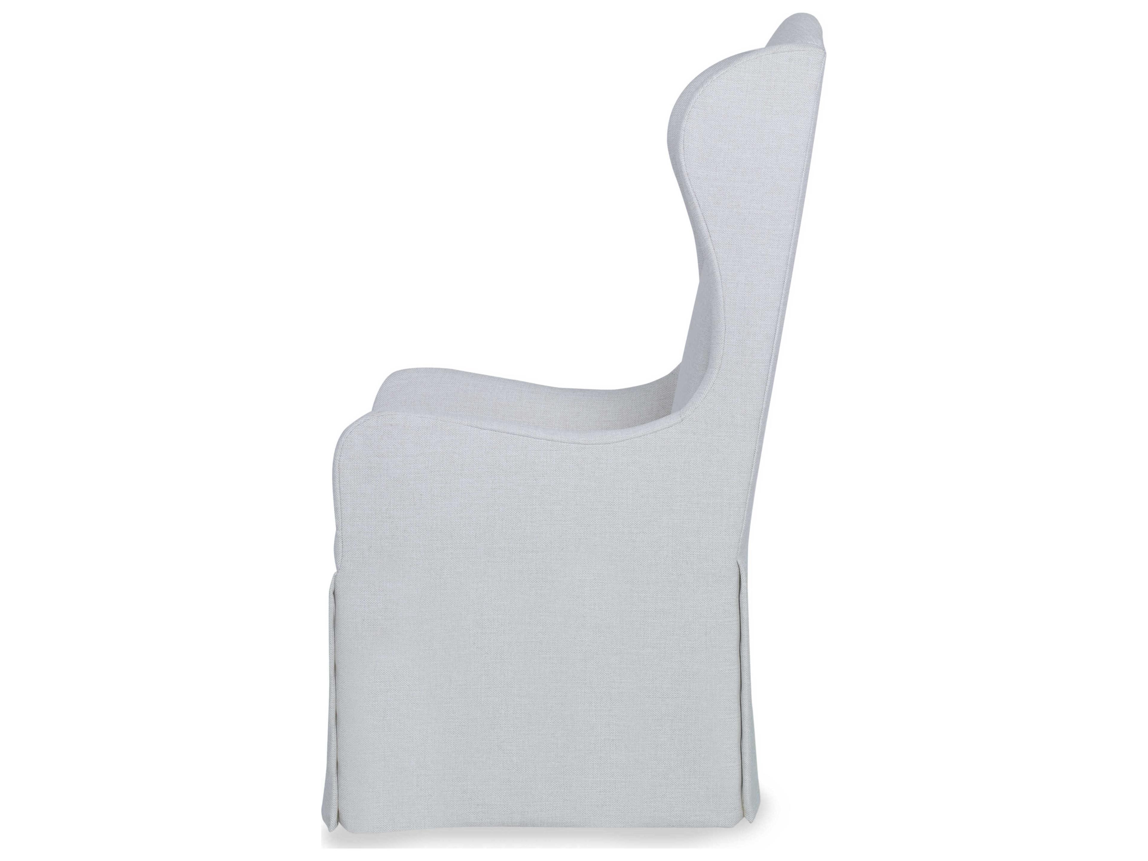 Century Furniture Harmony White Upholstered Arm Dining Chair