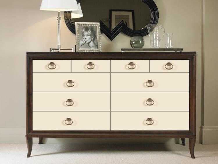 Century Furniture Tribeca 8-Drawers Brown Maple Wood Double Dresser