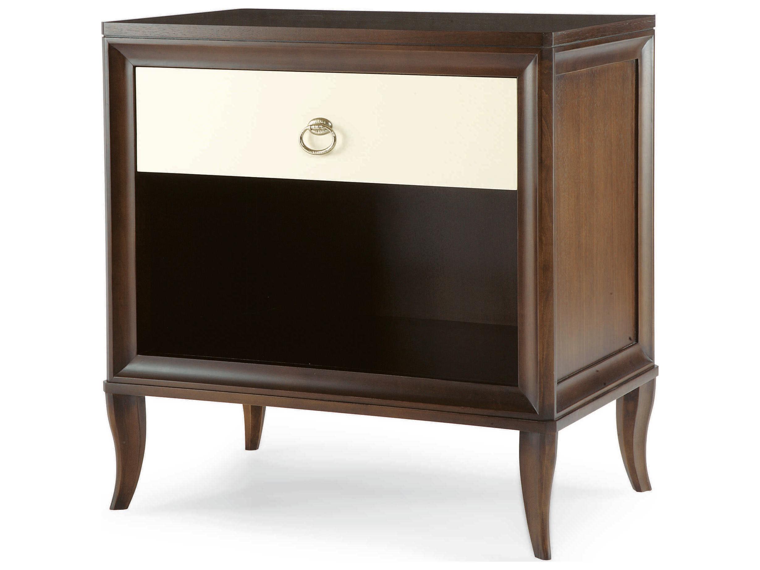 Century Furniture Tribeca 1-Drawer Brown Maple Wood Nightstand