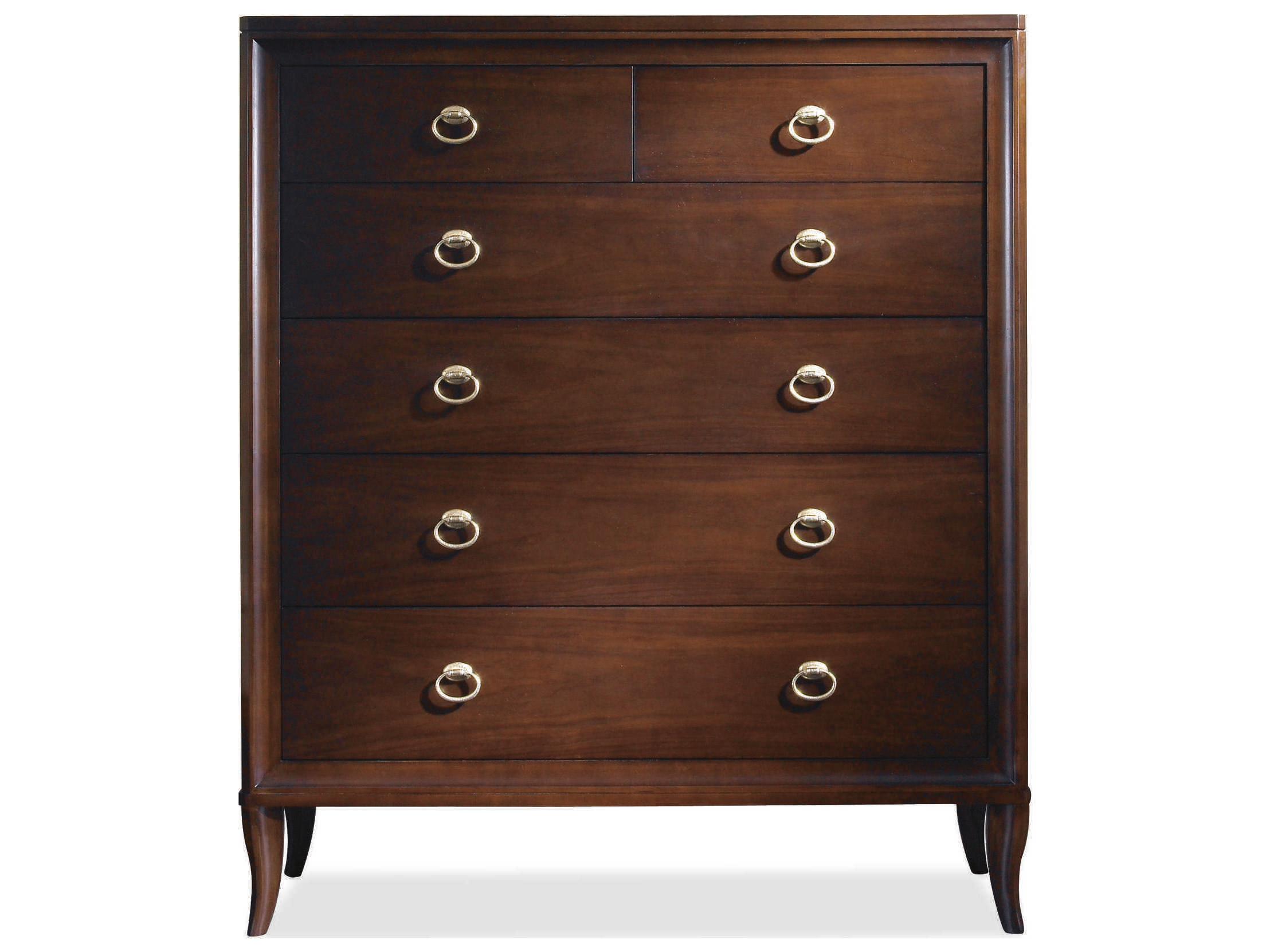 Century Furniture Tribeca 5-Drawers Brown Maple Wood Accent Chest