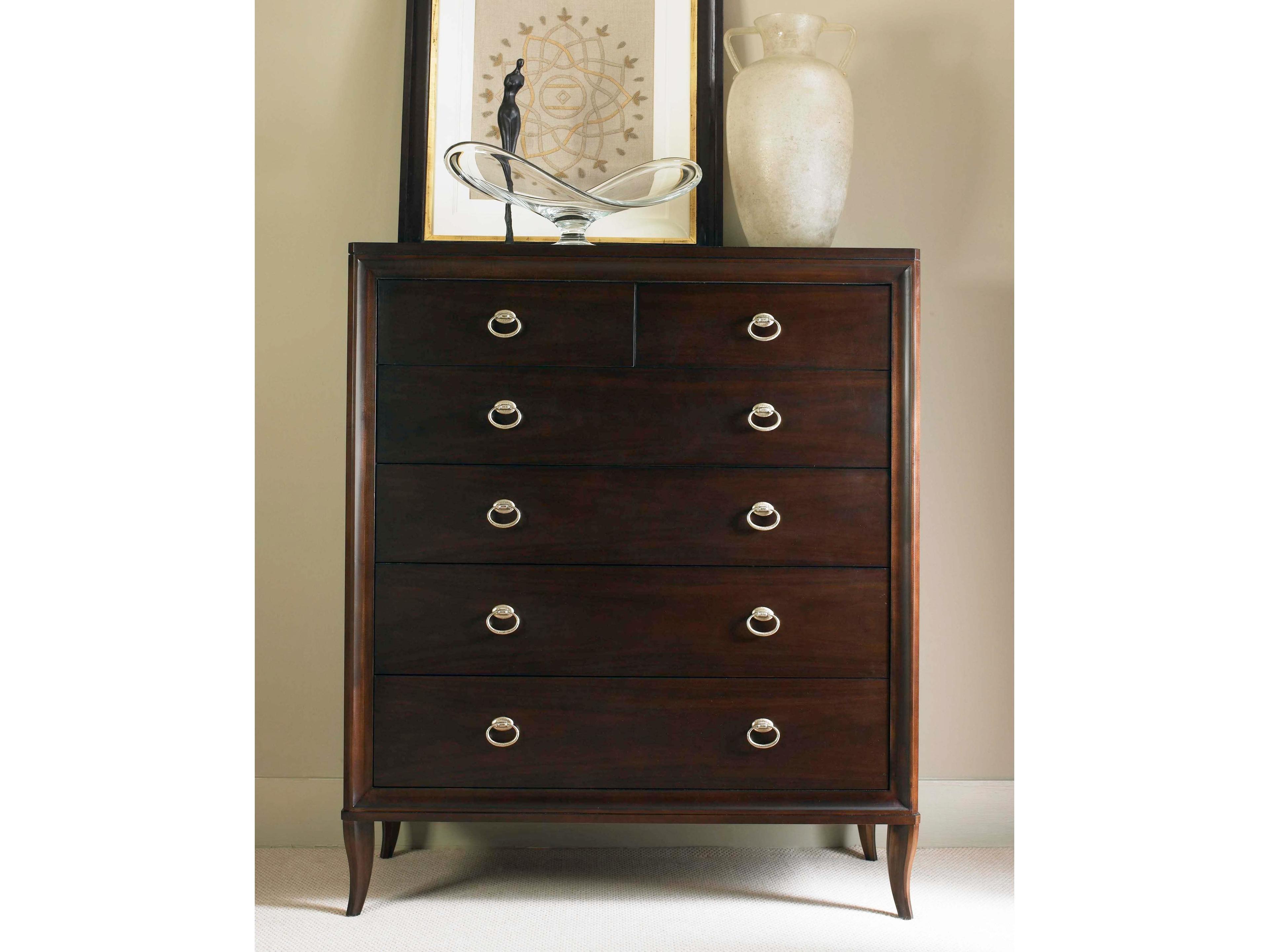 Century Furniture Tribeca 5-Drawers Brown Maple Wood Accent Chest