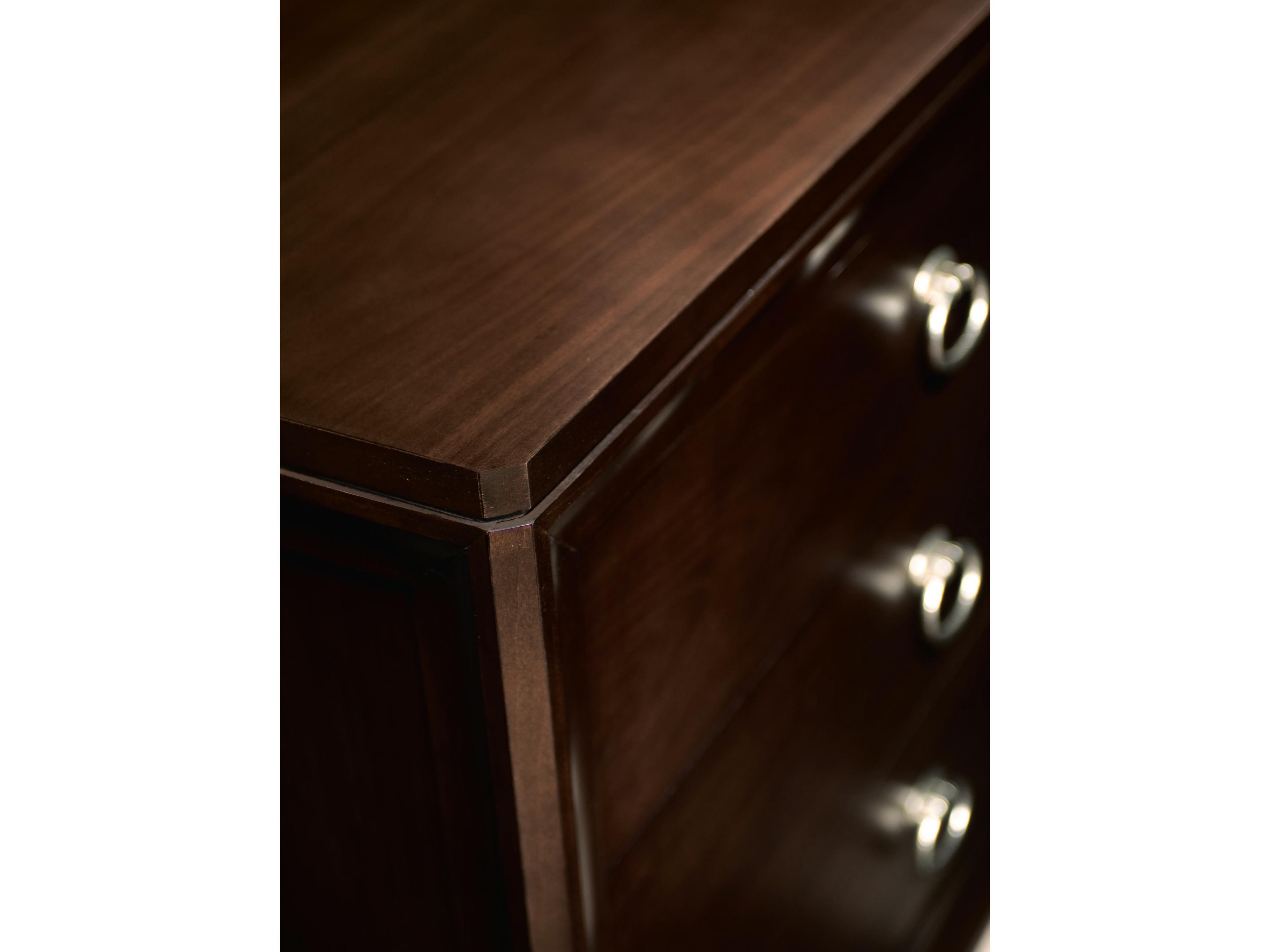 Century Furniture Tribeca 3-Drawers Brown Maple Wood Accent Chest