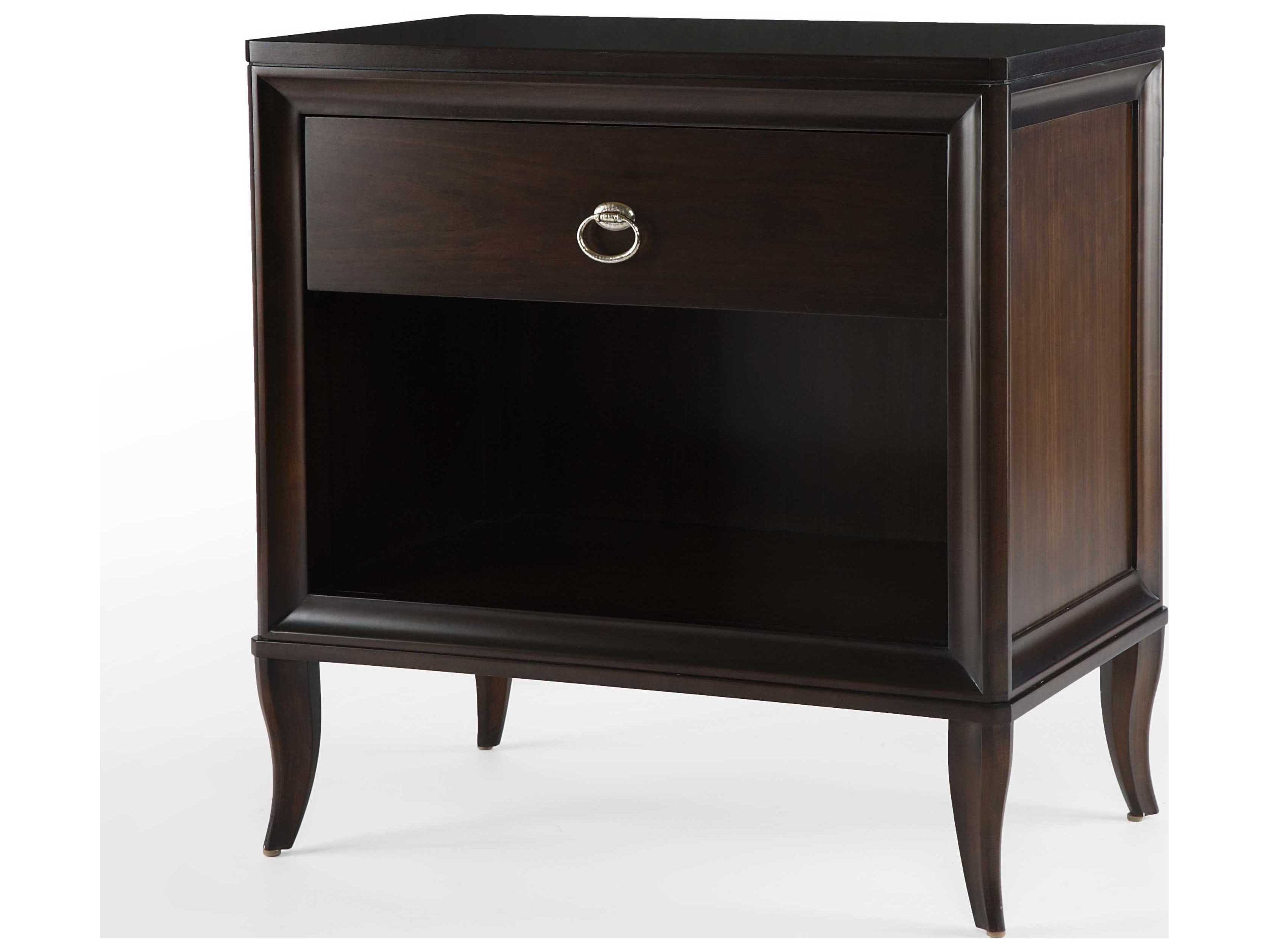 Century Furniture Tribeca 1-Drawer Brown Maple Wood Nightstand