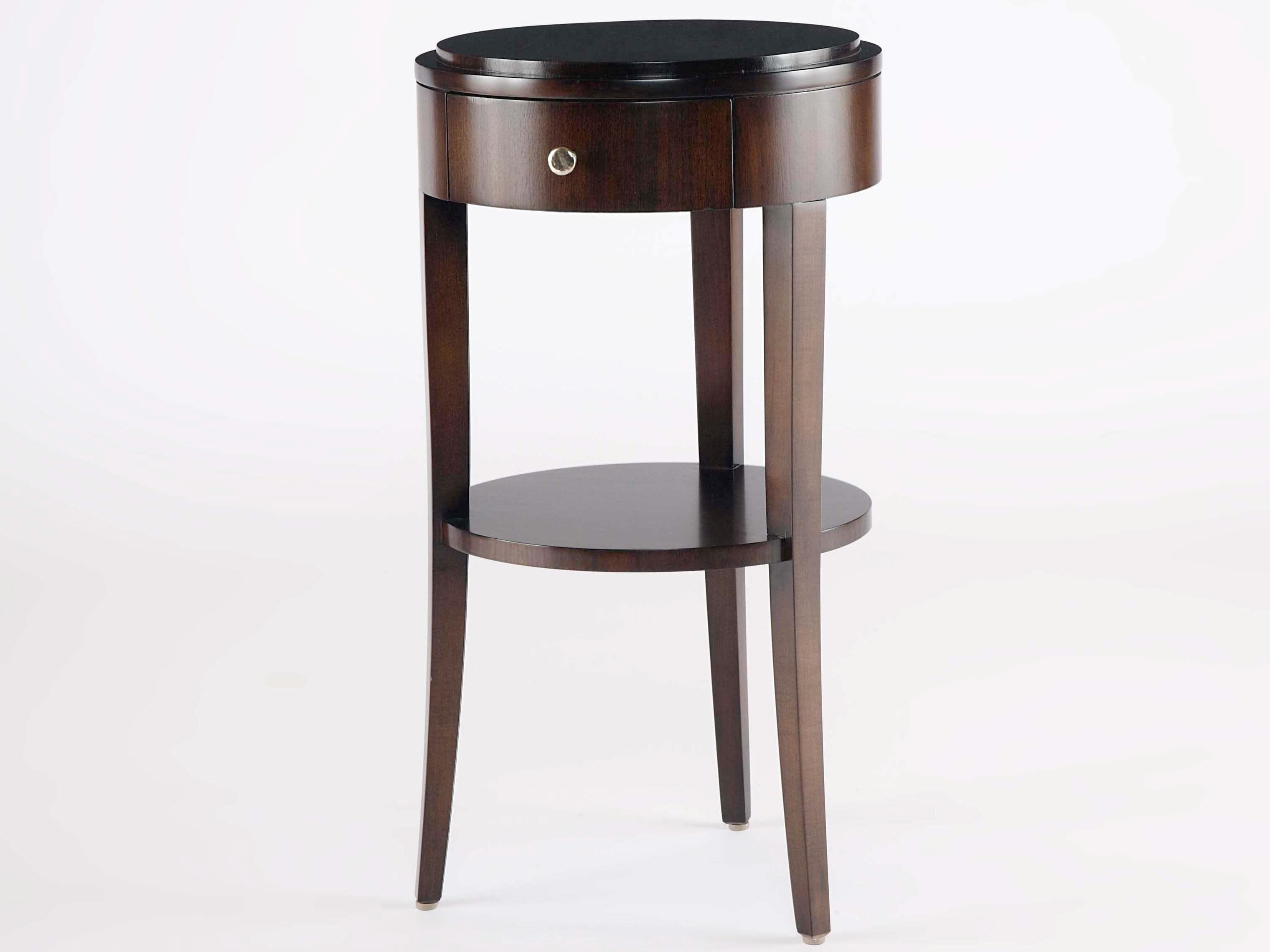 Century Furniture Tribeca Round Wood End Table