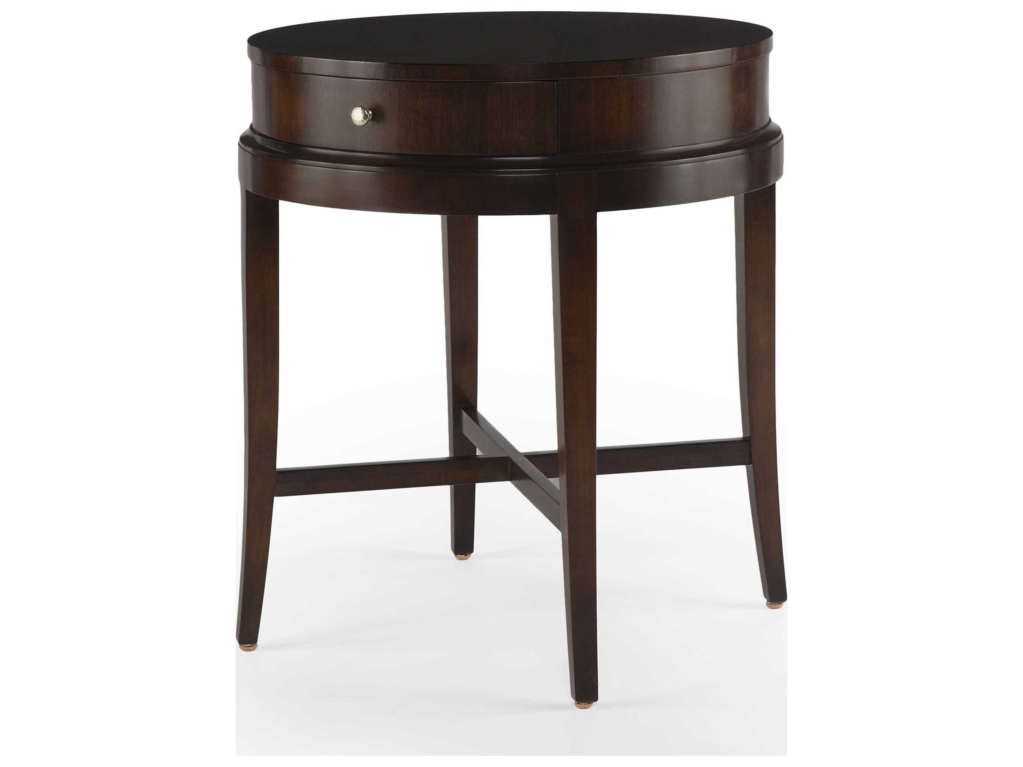 Century Furniture Tribeca Round Wood End Table
