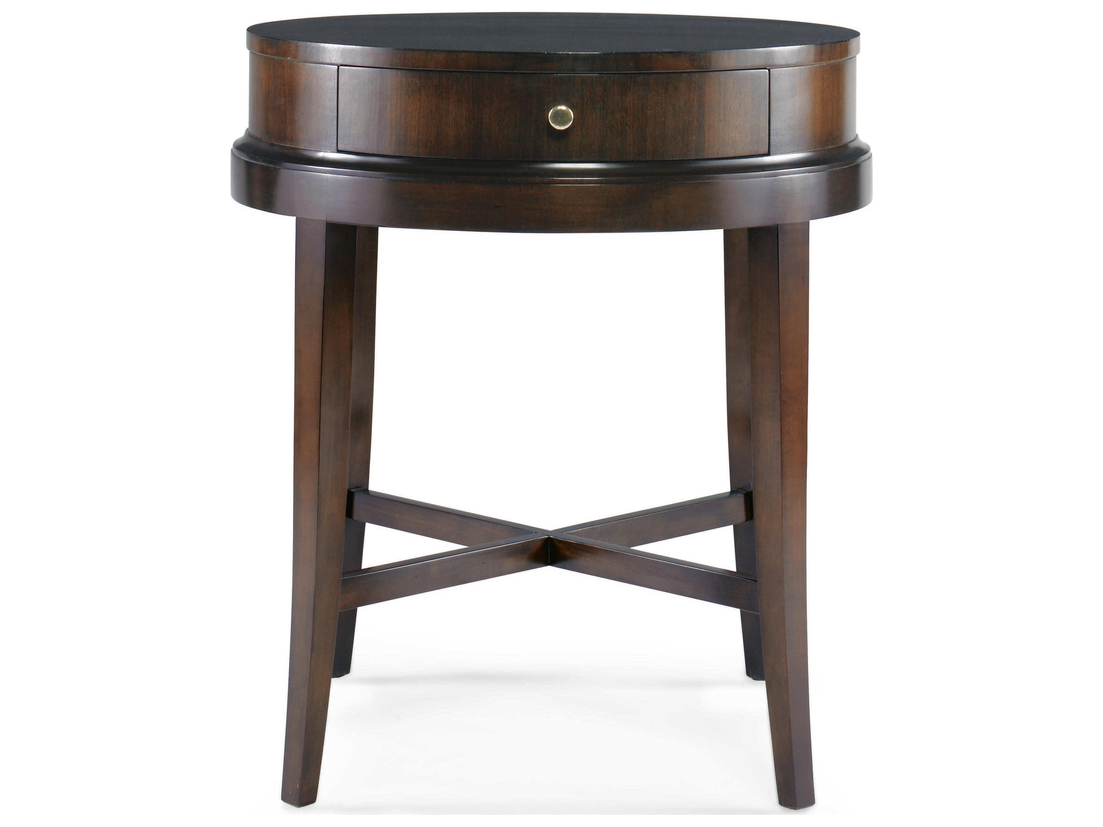Century Furniture Tribeca Round Wood End Table