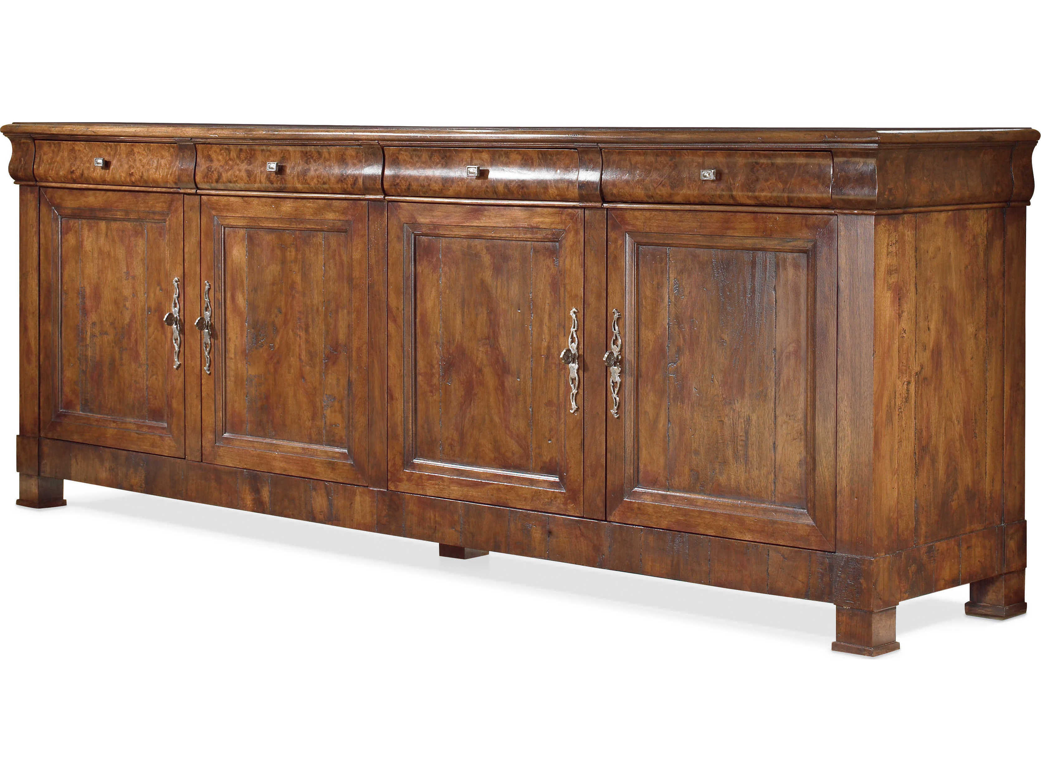 Century Furniture Marbella And Chateau Lyon 98" Walnut Wood Sideboard