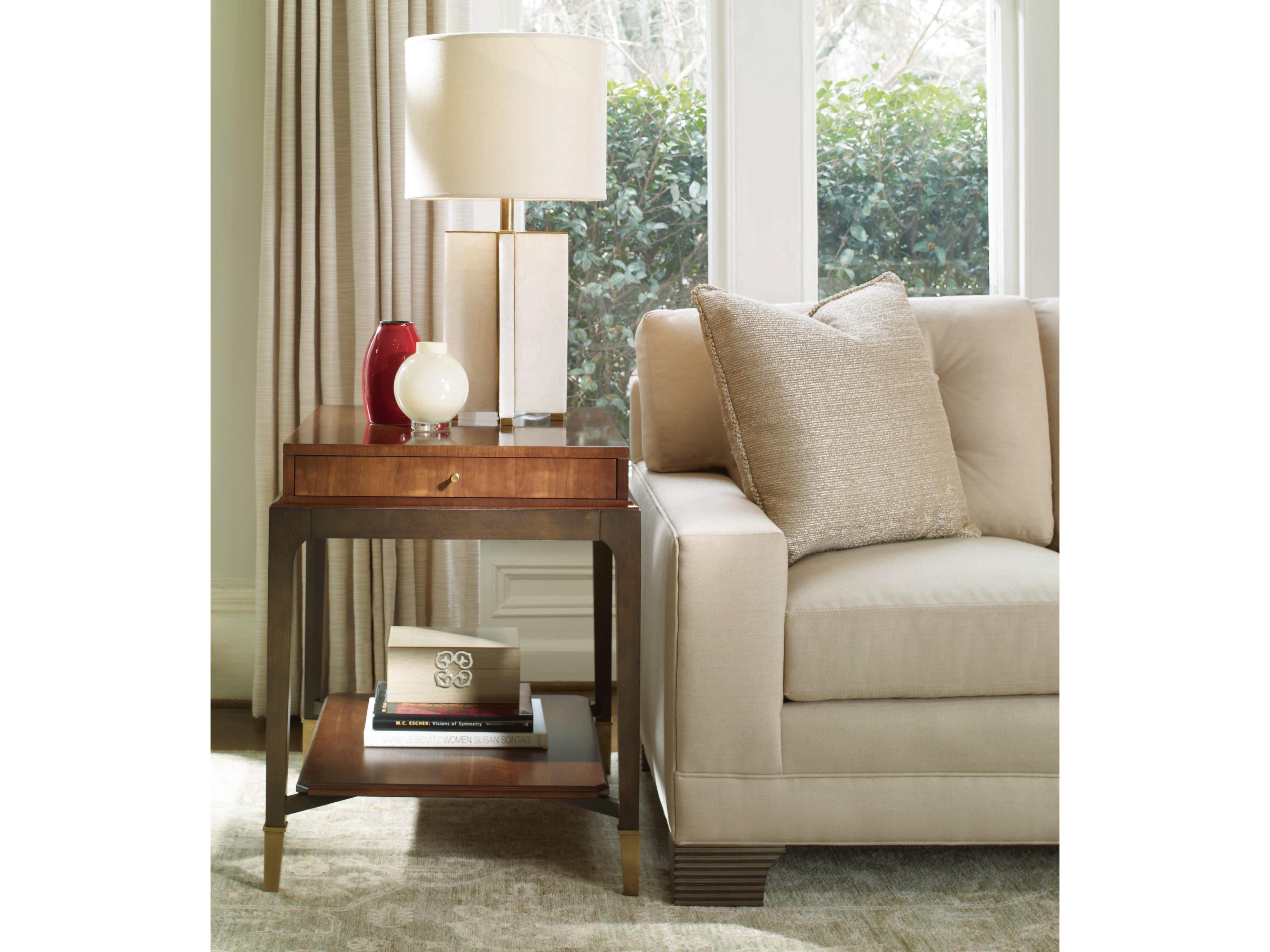 Century Furniture Bridgeton Rectangular Wood End Table