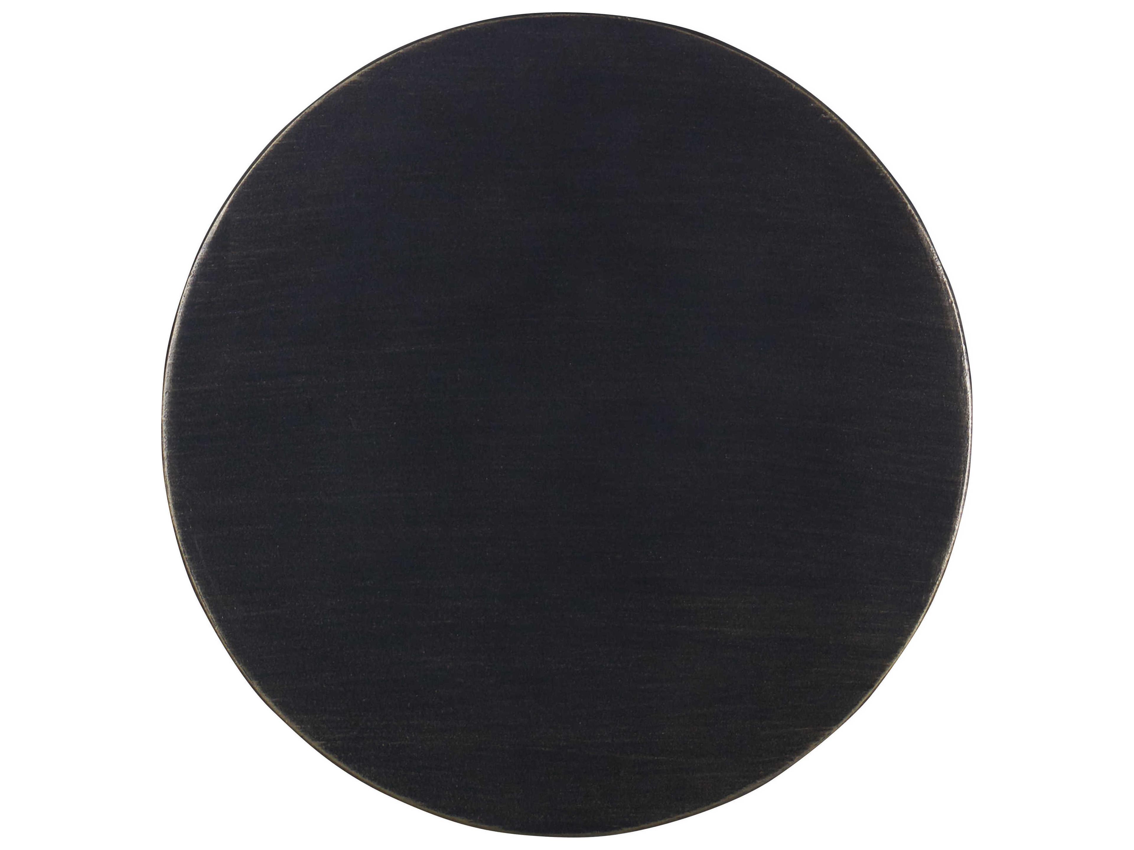 Century Furniture Mesa Round Resin Bronze End Table