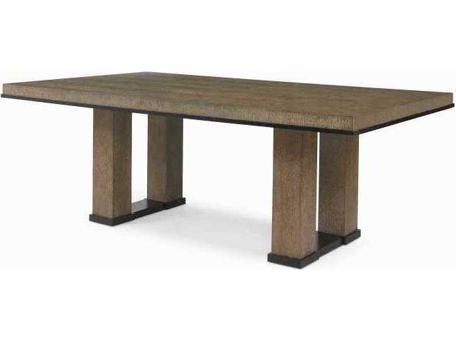 Century Furniture Mesa Rectangular Wood Napa Melange Dining Table