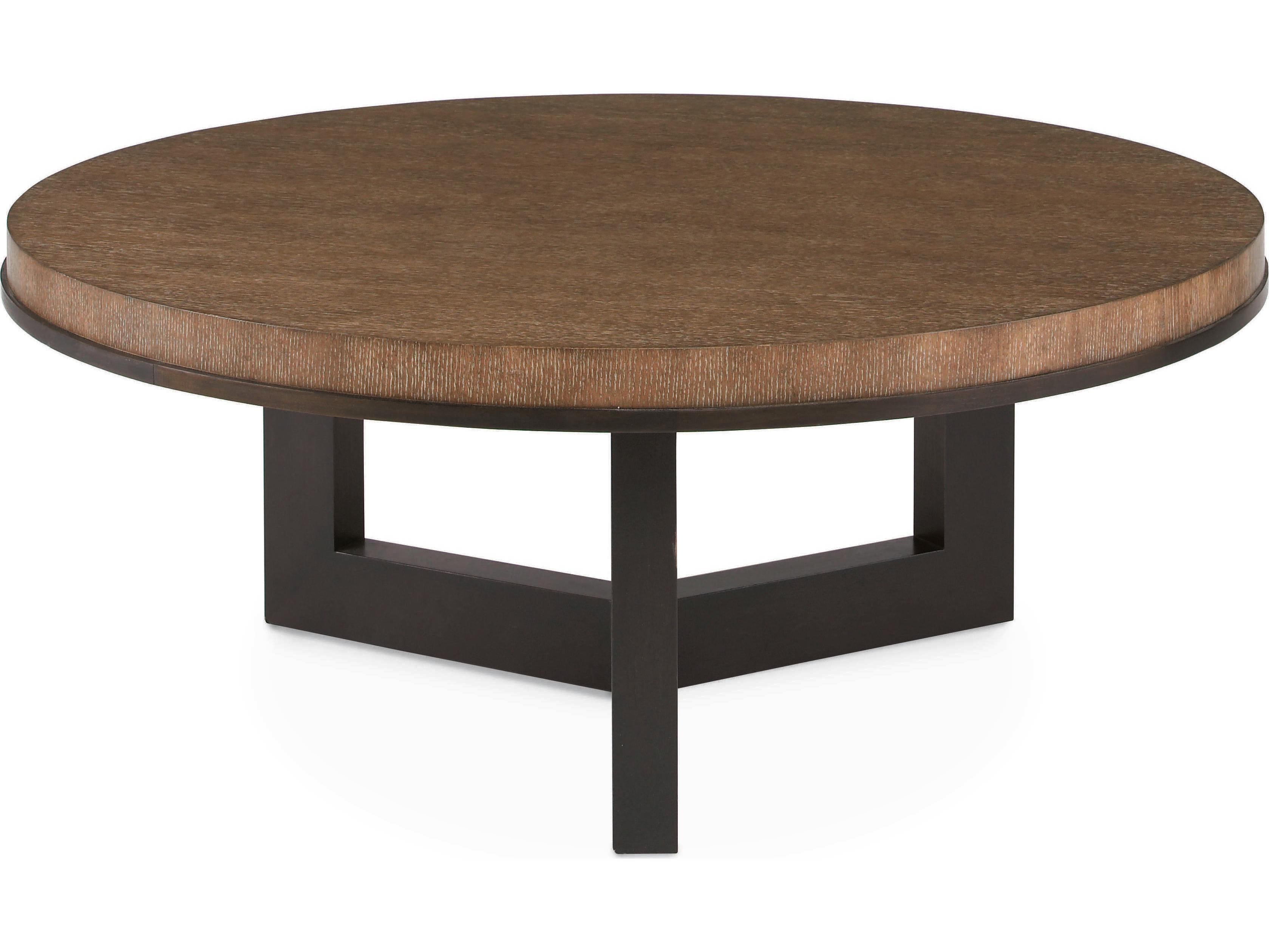 Century Furniture Mesa Round Wood Napa Melange Coffee Table