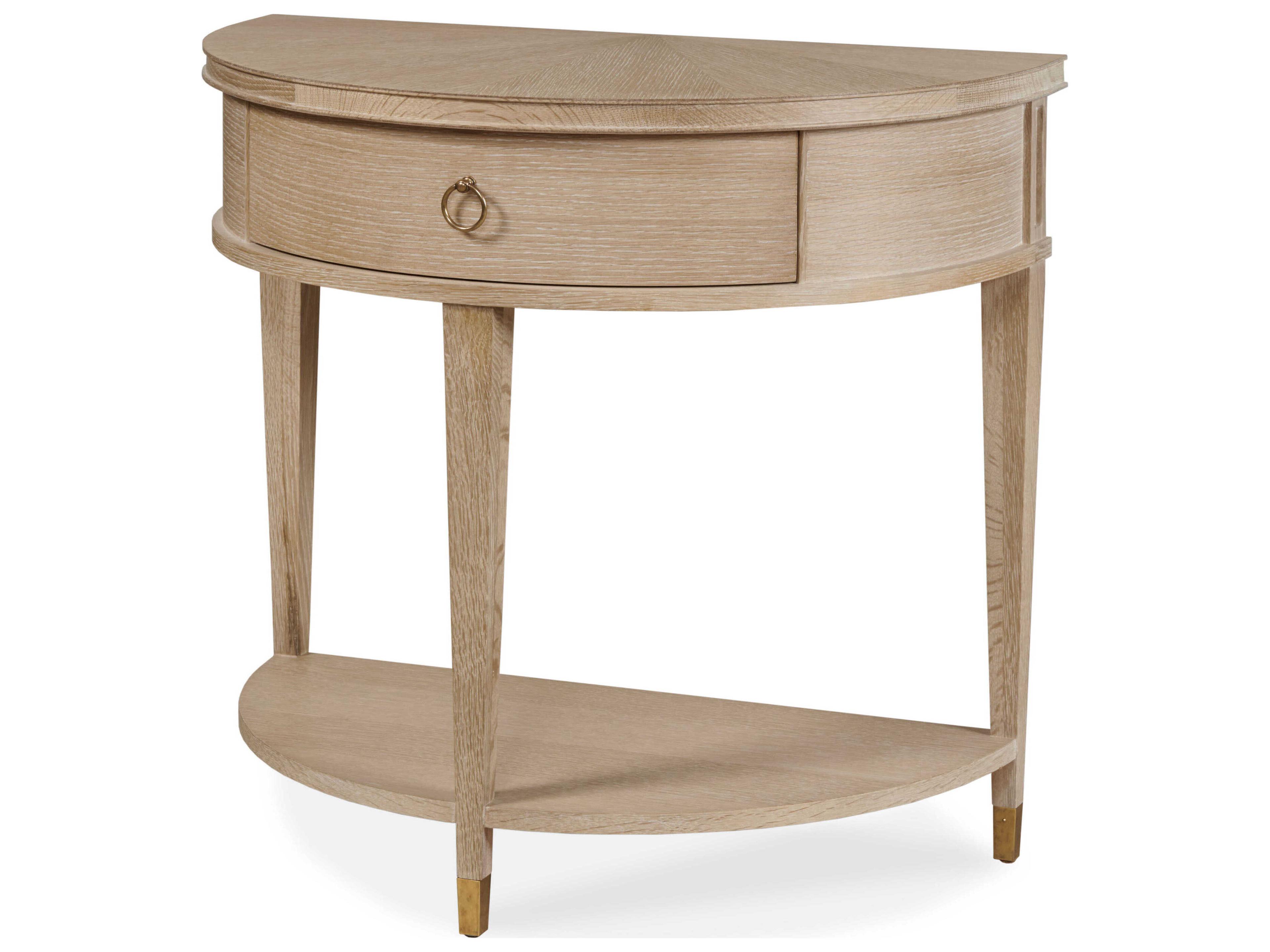 Century Furniture Maison-47 1-Drawer Natural Oak Wood Nightstand