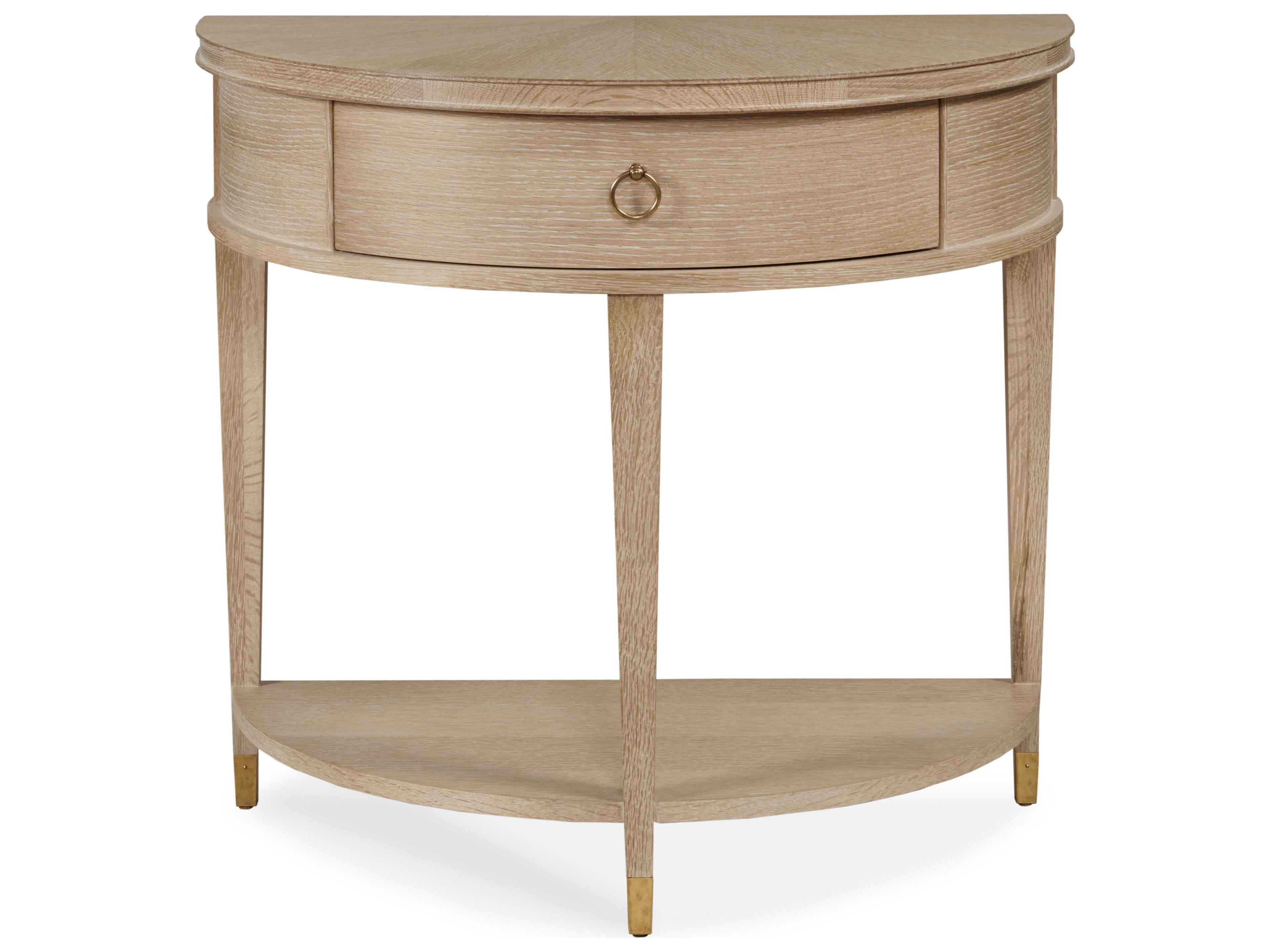 Century Furniture Maison-47 1-Drawer Natural Oak Wood Nightstand