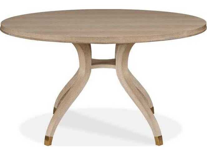 Century Furniture Maison-47 Round Wood Blonde Cerused Dining Table